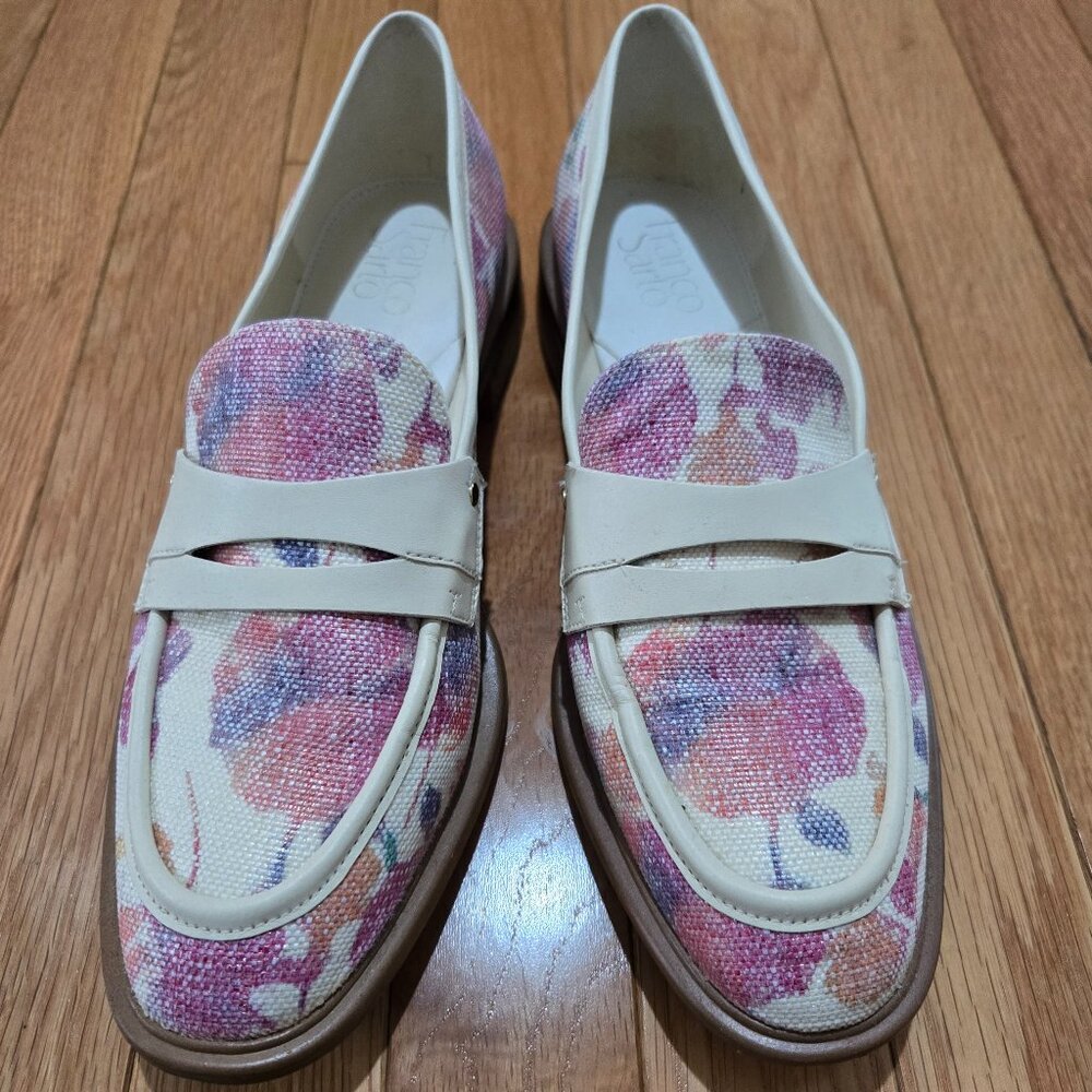 Franco Sarto floral loafers 9.5 worn once